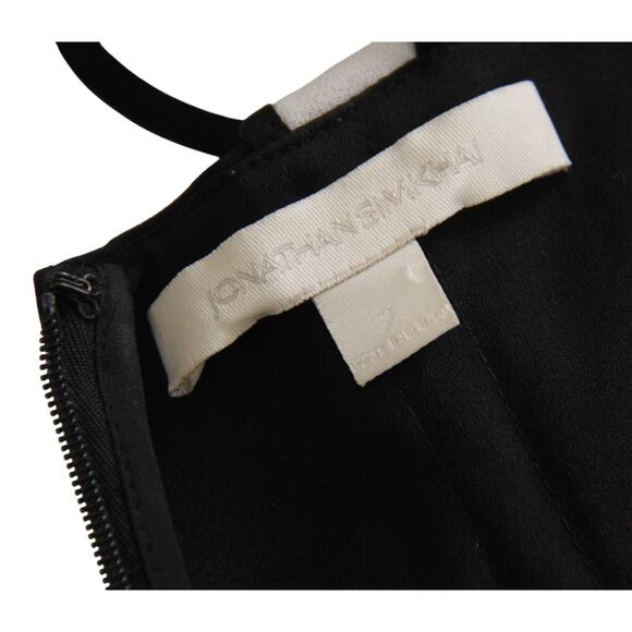 Jonathan Simkhai Ruffle Crepe Halter Off Shoulder Midi Dress 2 - Picture 7 of 13